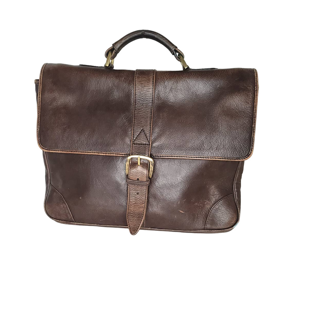 Hidesign Men's Large Leather Briefcase Gem